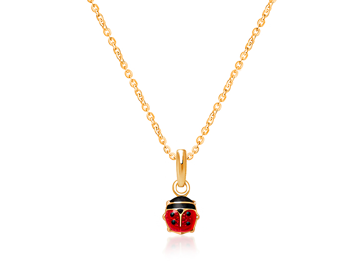 14k ladybug necklace