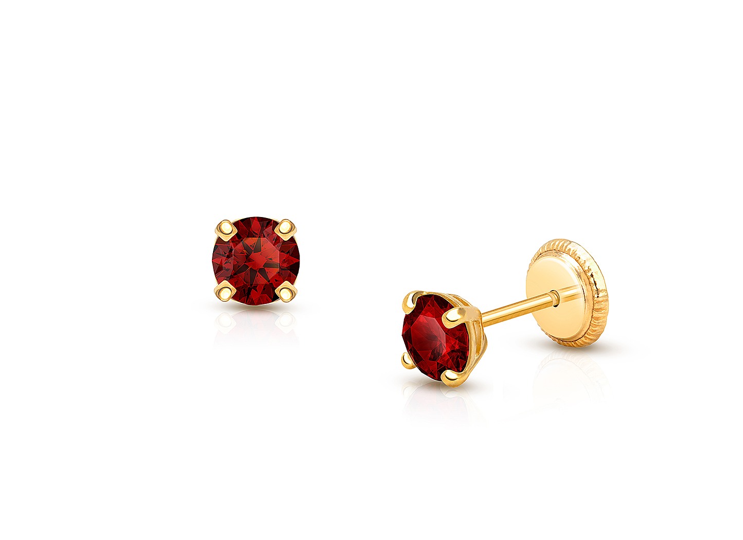 birthstone january earrings