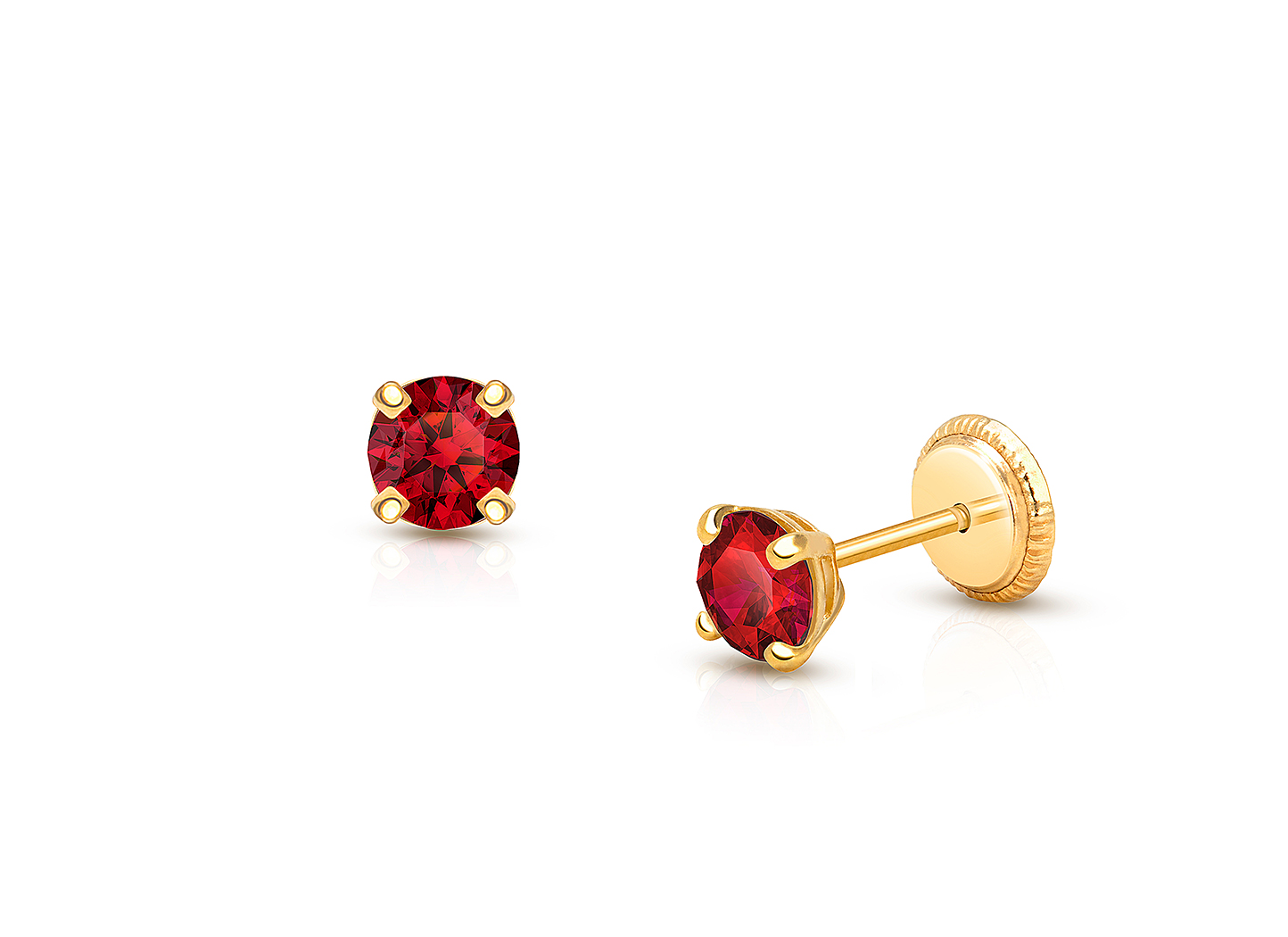 july birthstone gold earrings