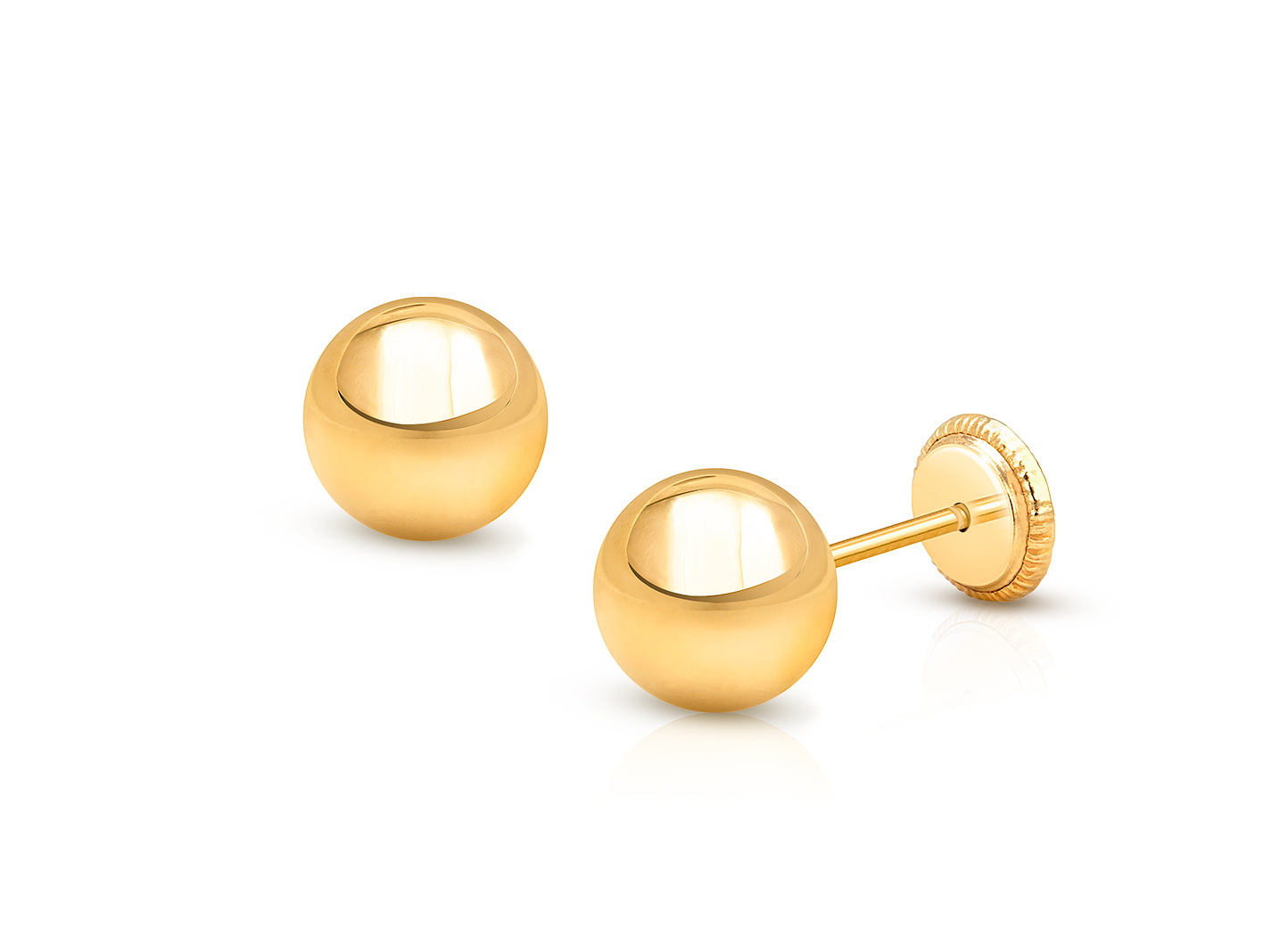 14 K Yellow Gold Baby screw back cross stud store earrings