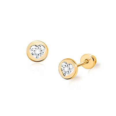 14k gold infant earrings