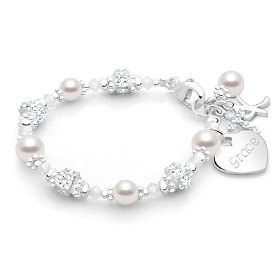 Baptism Bracelet | Christening Gifts for Girls | Michelle's Handcrafted  Jewellery