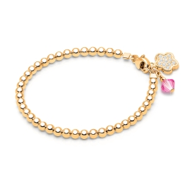 Letter Z Bracelet in 14K Yellow Gold, Small (6.5 + 0.5 Extender)