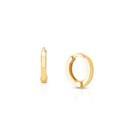 9mm Modern Huggie Hoops, Baby/Children's Earrings - 14K Gold