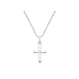 925 deals Silver necklace with cross