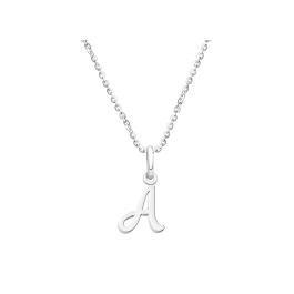 Girls' Tiny Initial Letter Sterling Silver Necklace - V - In