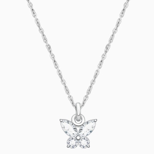 Gia™ Baby Butterfly, Clear CZ Children&#039;s Necklace for Girls - Sterling Silver