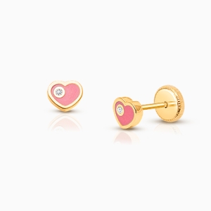 Baby/Kids Diamond Earrings Screw Back .30 TCW | 14K Gold