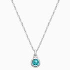 tB® Birthstone, Children&#039;s Personalized Necklace for Boys (All 12 Crystal Birthstones Available) - Sterling Silver