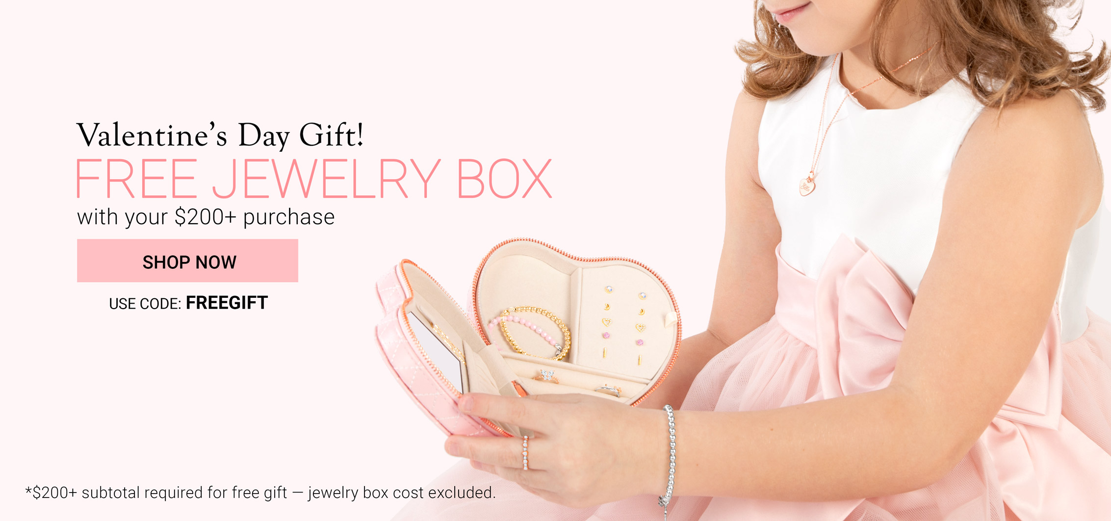 Free Jewelry Box With $200+ Purchase