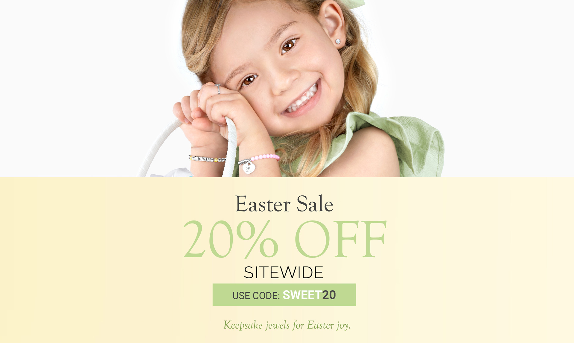 20% off sitewide for Easter Use Code: SWEET20