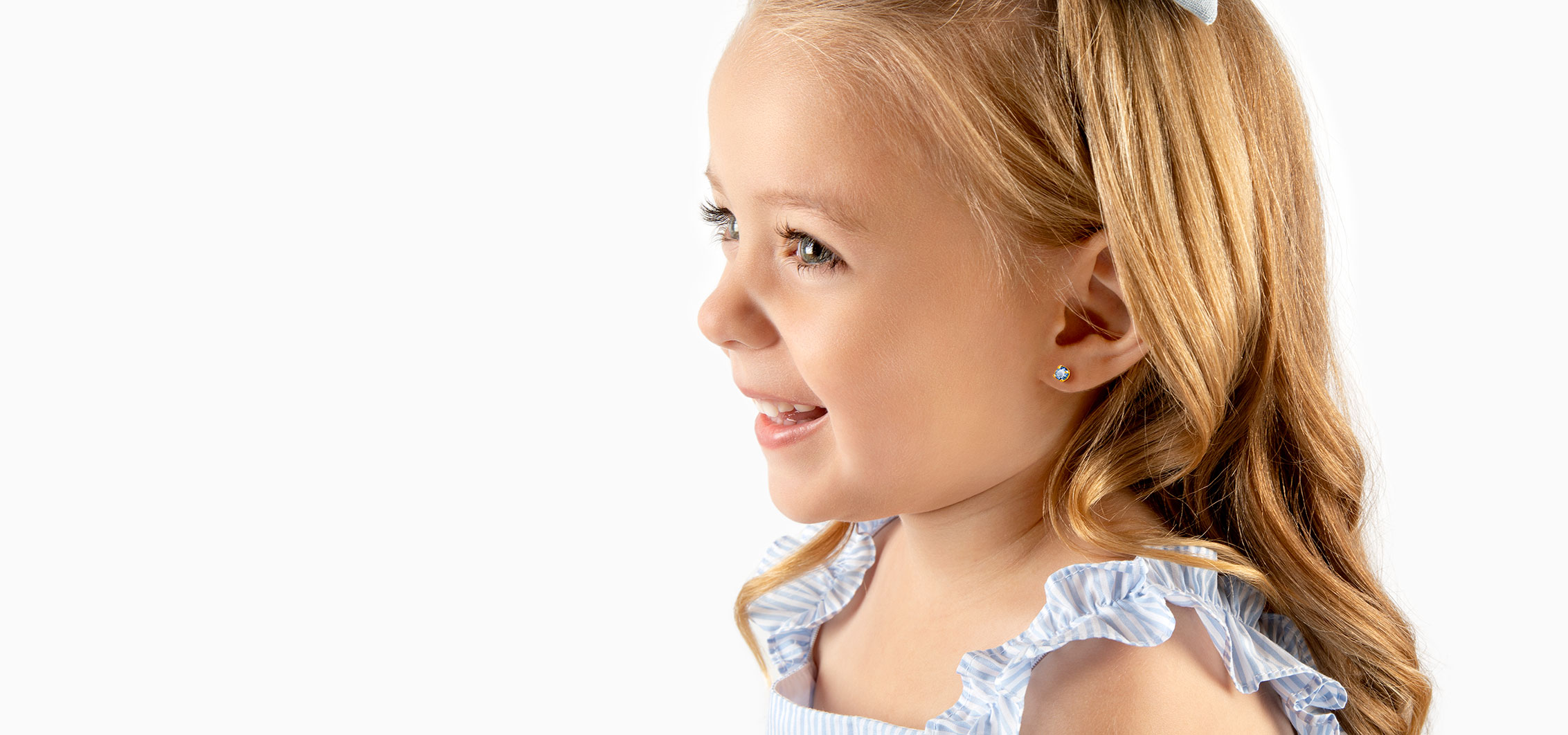 100% 14K Gold Birthstone Earrings for Children