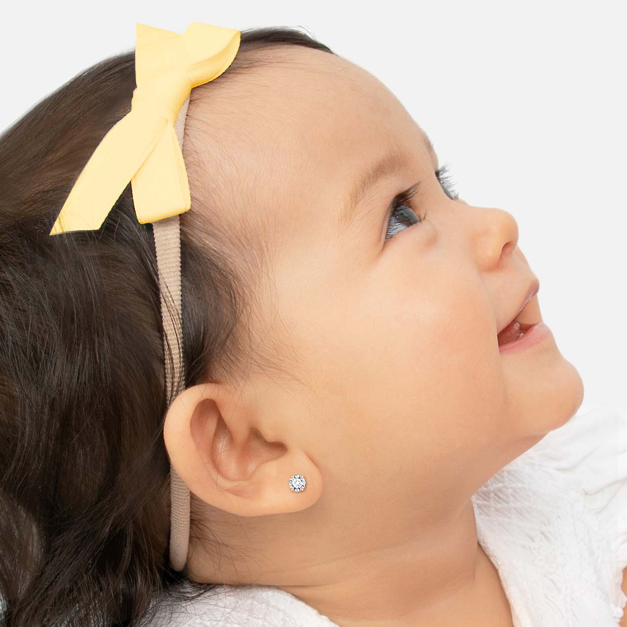 Baby Girl with Cherry Earrings Stock Image - Image of garden, innocent:  40108505